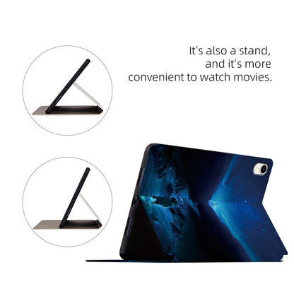 For iPad mini (2021) Protective Tablet Case with Stand Pattern Printing PU Leather Flip Cover