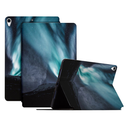 For iPad Pro 10.5-inch (2017) / Air 10.5 inch (2019) PU Leather Case with Stand Pattern Printed Shockproof Tablet Cover