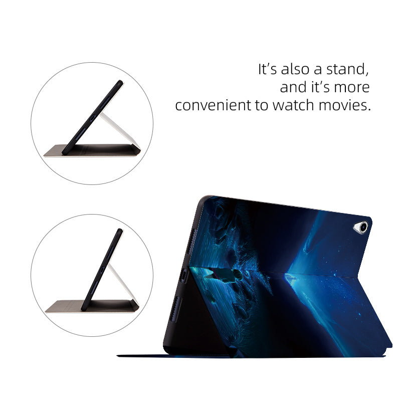 For iPad Pro 10.5-inch (2017) / Air 10.5 inch (2019) PU Leather Case with Stand Pattern Printed Shockproof Tablet Cover