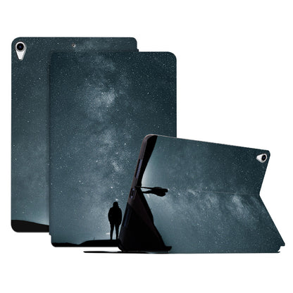 For iPad Pro 10.5-inch (2017) / Air 10.5 inch (2019) PU Leather Case with Stand Pattern Printed Shockproof Tablet Cover