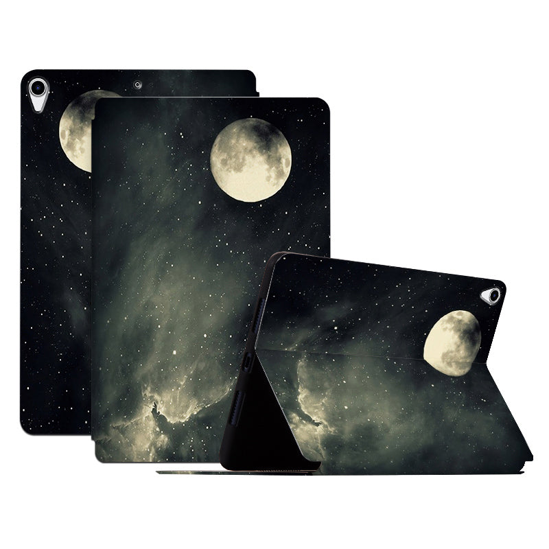 For iPad Pro 10.5-inch (2017) / Air 10.5 inch (2019) PU Leather Case with Stand Pattern Printed Shockproof Tablet Cover
