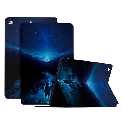 For iPad mini 4 / mini (2019) 7.9 inch Shockproof Case Pattern Printing PU Leather Cover with Stand