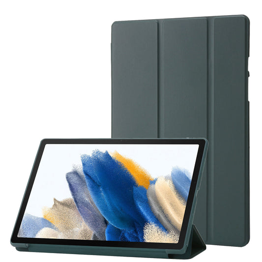 For Huawei MatePad SE 10.4-inch PU Leather + Silicone Tri-fold Stand Cover Tablet Shockproof Case