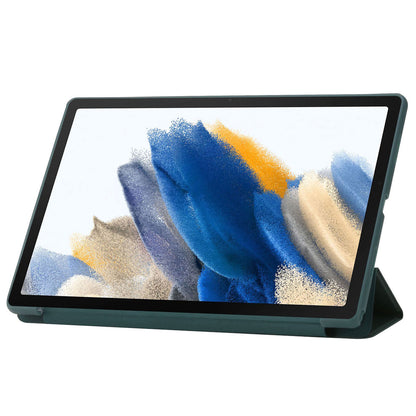 For Huawei MatePad SE 10.4-inch PU Leather + Silicone Tri-fold Stand Cover Tablet Shockproof Case