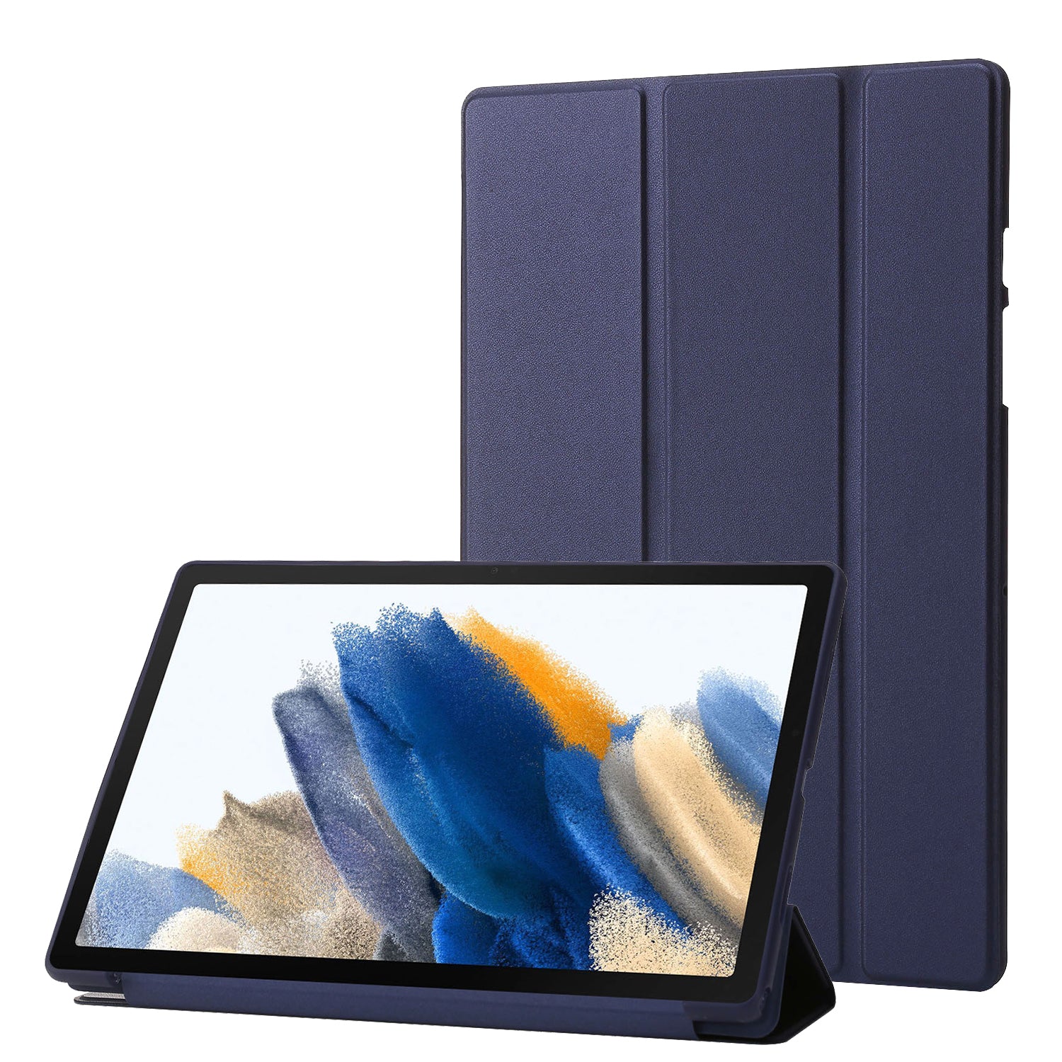 For Huawei MatePad SE 10.4-inch PU Leather + Silicone Tri-fold Stand Cover Tablet Shockproof Case