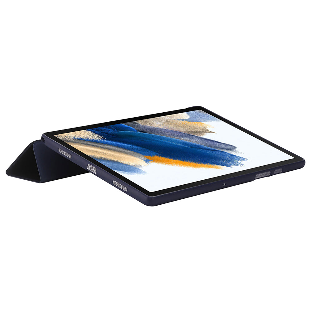For Huawei MatePad SE 10.4-inch PU Leather + Silicone Tri-fold Stand Cover Tablet Shockproof Case