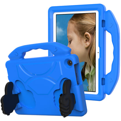 For Lenovo Tab M10 (Gen 3) EVA Tablet Case Foldable Thumb Kickstand Handle Grip Tablet Cover