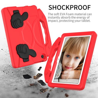 For Lenovo Tab M10 (Gen 3) EVA Tablet Case Foldable Thumb Kickstand Handle Grip Tablet Cover