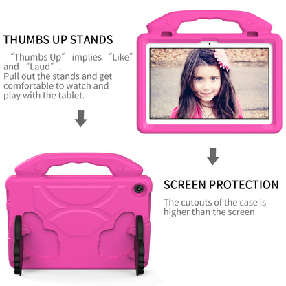 For Lenovo Tab M10 (Gen 3) EVA Tablet Case Foldable Thumb Kickstand Handle Grip Tablet Cover