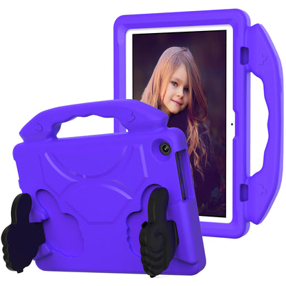 For Lenovo Tab M10 (Gen 3) EVA Tablet Case Foldable Thumb Kickstand Handle Grip Tablet Cover