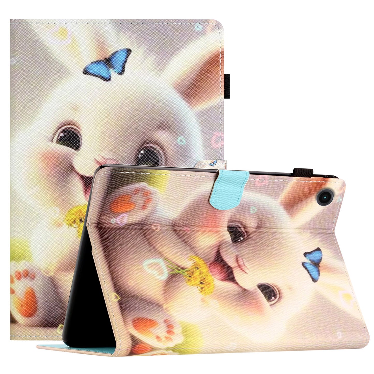 For Lenovo Tab M10 Plus X606F / Tab M10 FHD PU Leather Tablet Cover Pattern Printing Shockproof Case