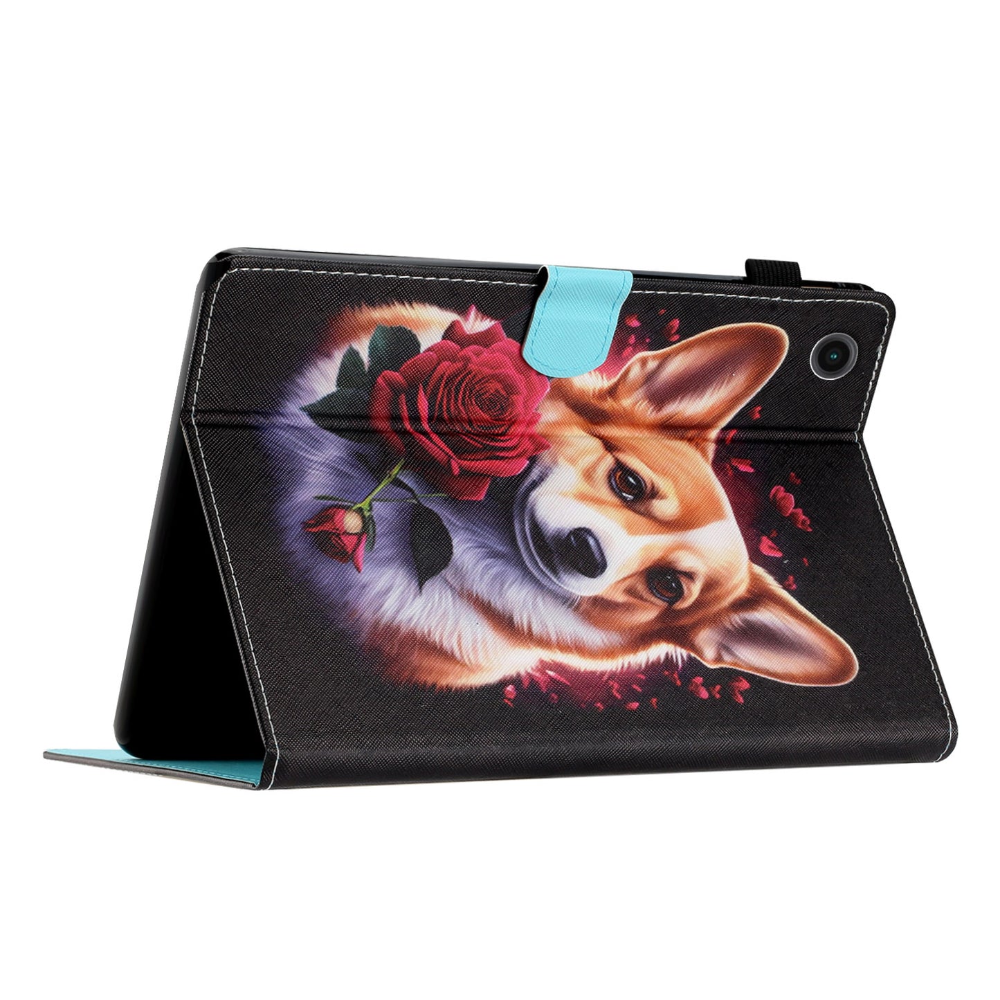 Protective Case for Lenovo Tab M10 Plus (3rd Gen) Pattern Printing Tablet Shell Anti-Fall PU Leather Flip Cover