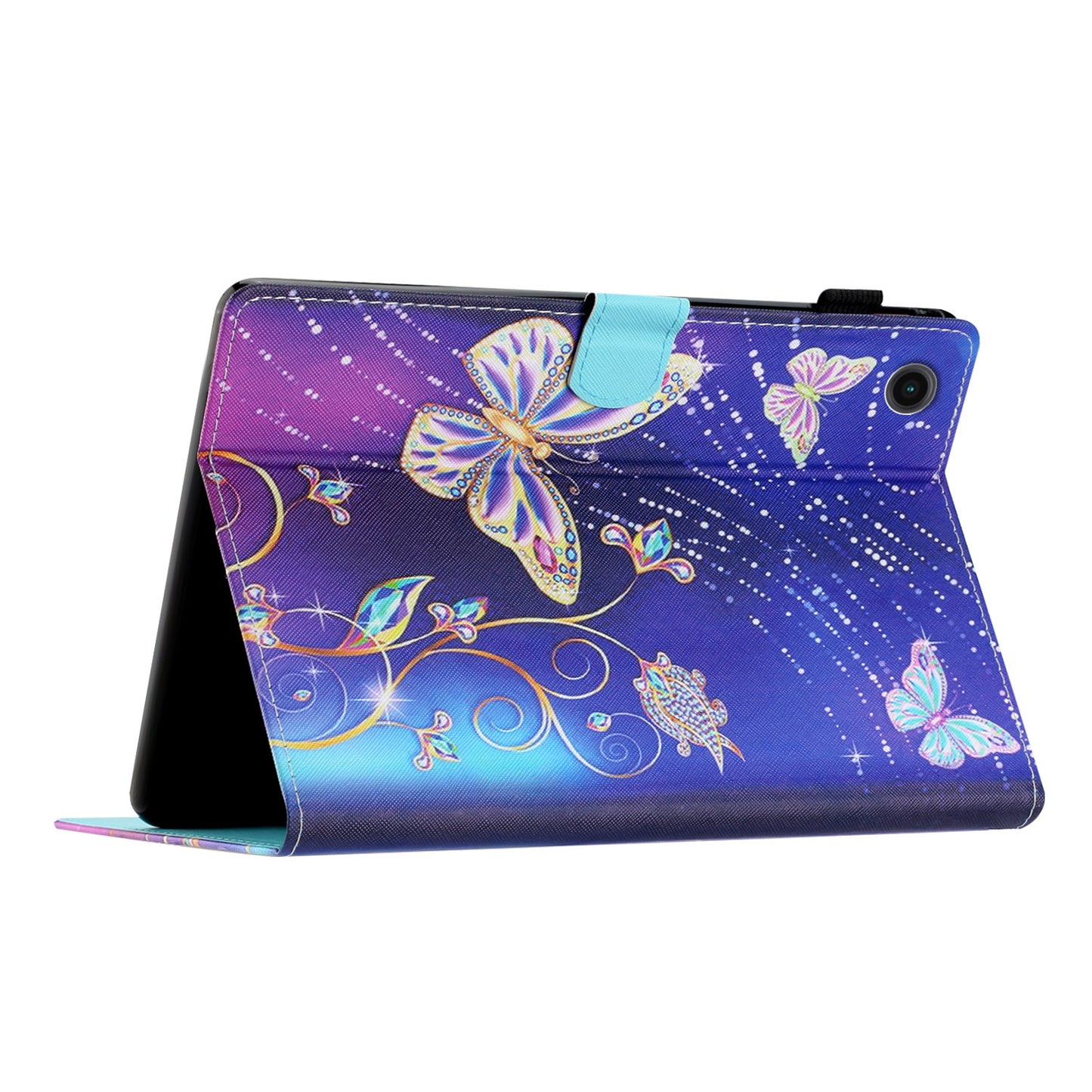 Protective Case for Lenovo Tab M10 Plus (3rd Gen) Pattern Printing Tablet Shell Anti-Fall PU Leather Flip Cover