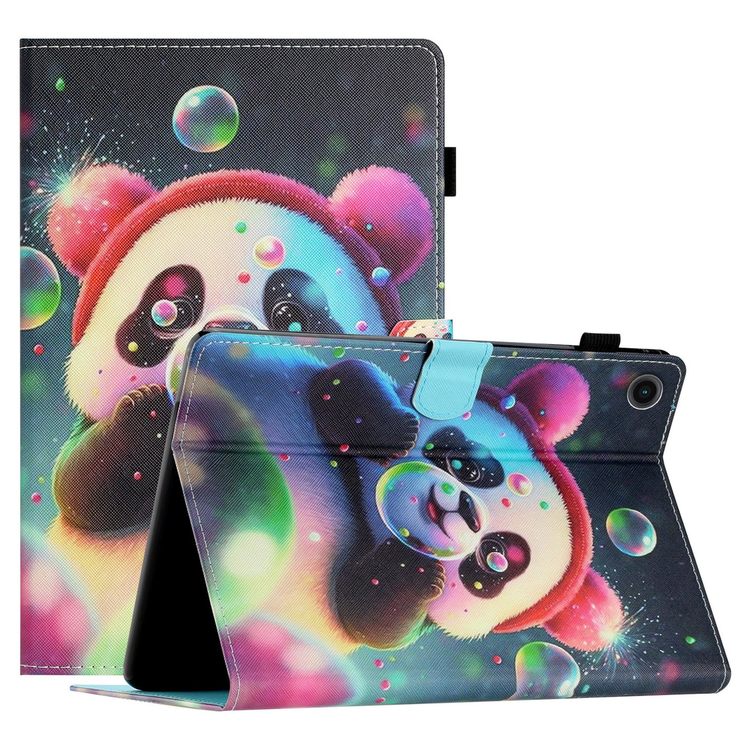 Protective Case for Lenovo Tab M10 Plus (3rd Gen) Pattern Printing Tablet Shell Anti-Fall PU Leather Flip Cover
