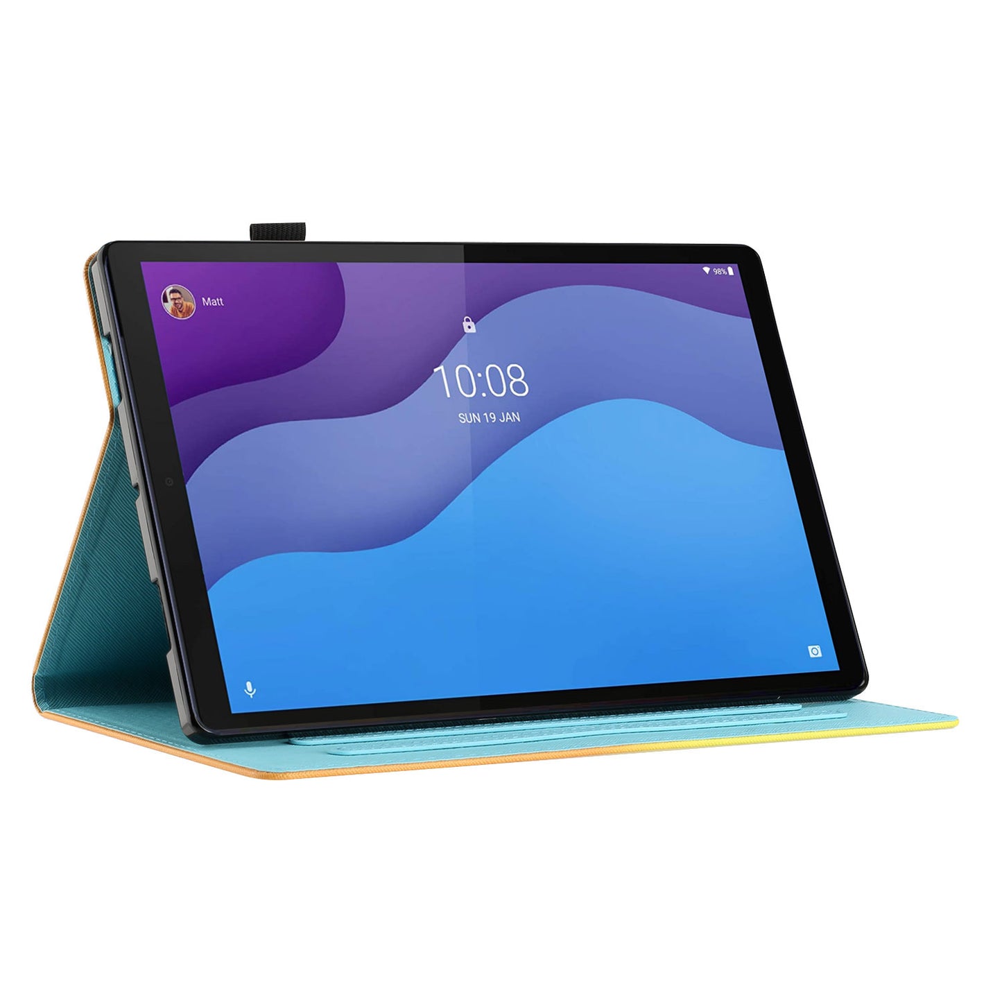 Protective Case for Lenovo Tab M10 Plus (3rd Gen) Pattern Printing Tablet Shell Anti-Fall PU Leather Flip Cover