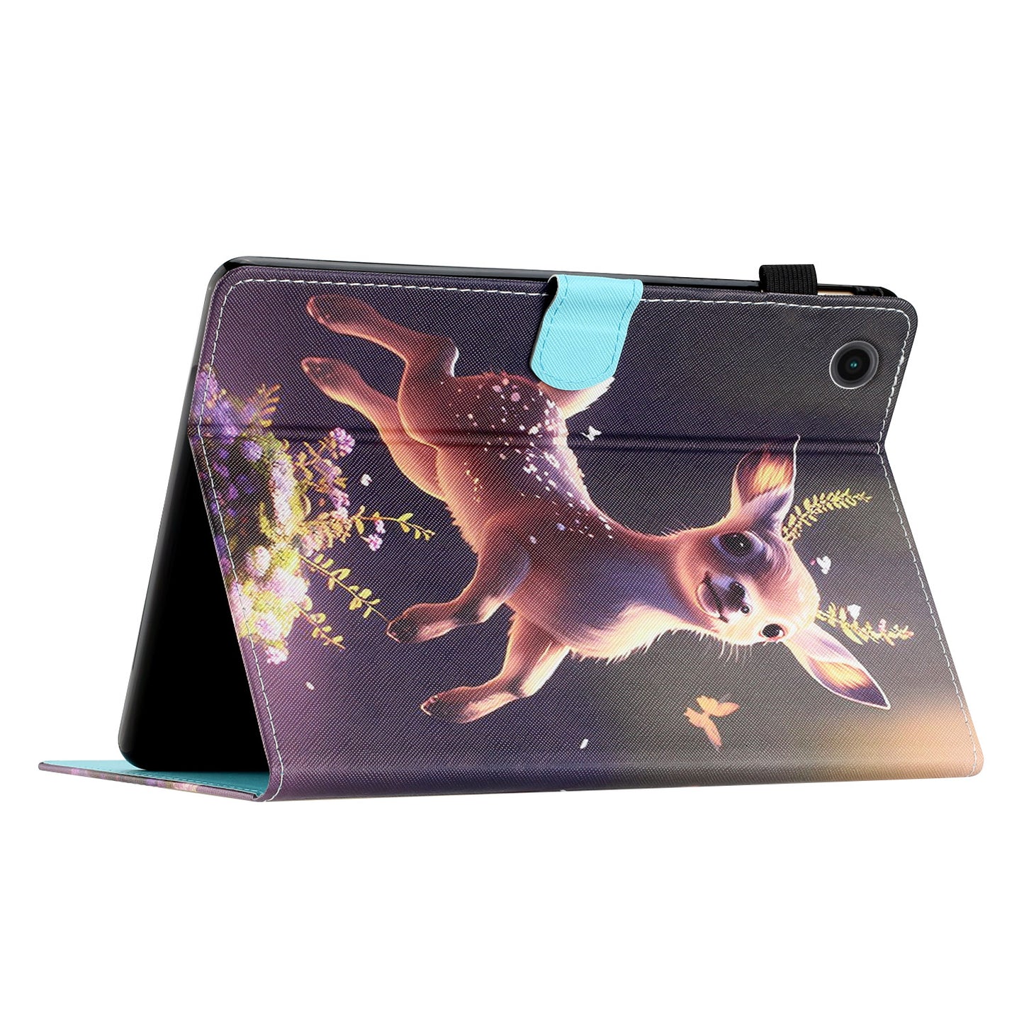 Protective Case for Lenovo Tab M10 Plus (3rd Gen) Pattern Printing Tablet Shell Anti-Fall PU Leather Flip Cover