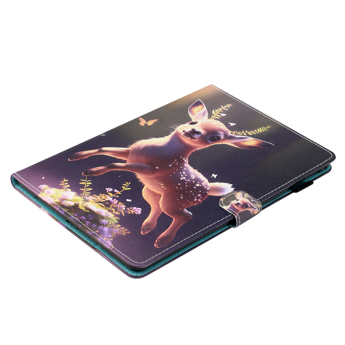Protective Case for Lenovo Tab M10 Plus (3rd Gen) Pattern Printing Tablet Shell Anti-Fall PU Leather Flip Cover