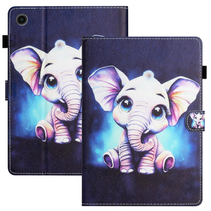 Protective Case for Lenovo Tab M10 Plus (3rd Gen) Pattern Printing Tablet Shell Anti-Fall PU Leather Flip Cover