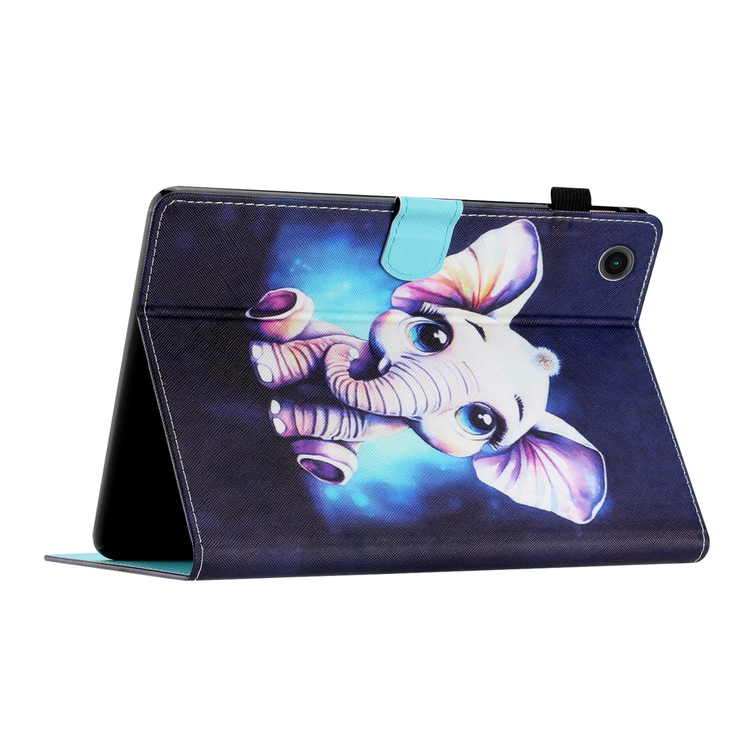 Protective Case for Lenovo Tab M10 Plus (3rd Gen) Pattern Printing Tablet Shell Anti-Fall PU Leather Flip Cover