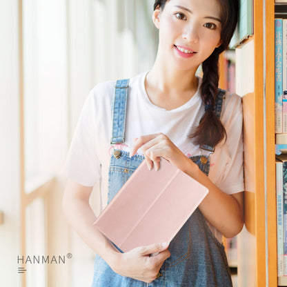 HANMAN Leather Flip Cover for 10 inch Tablet Case Anti-Scratch 4 Buckle Tablet Protector with Card Slot, Wallet
