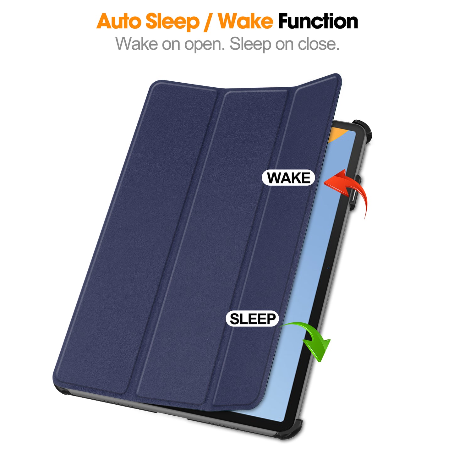 For Huawei MatePad 11 (2023) Tri-fold Stand PU Leather Tablet Case Auto Wake / Sleep Tablet Cover