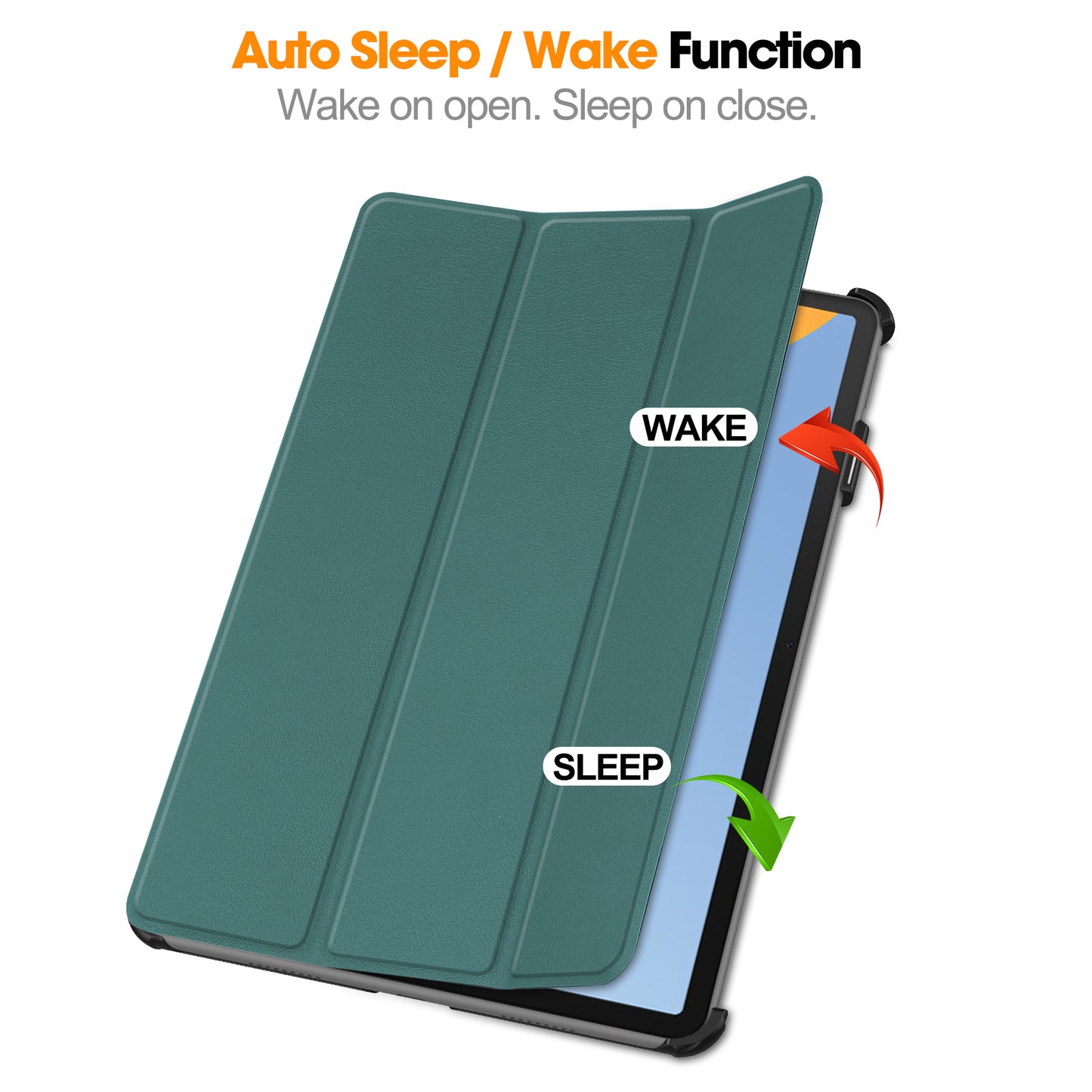 For Huawei MatePad 11 (2023) Tri-fold Stand PU Leather Tablet Case Auto Wake / Sleep Tablet Cover