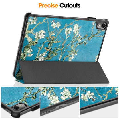 For Huawei MatePad 11 (2023) Trifold Stand Tablet Case PU Leather Pattern Cover with Auto Wake / Sleep