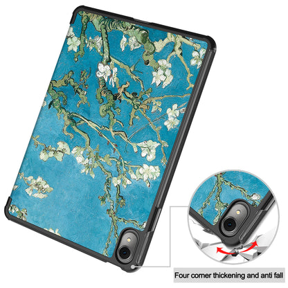 For Huawei MatePad 11 (2023) Trifold Stand Tablet Case PU Leather Pattern Cover with Auto Wake / Sleep