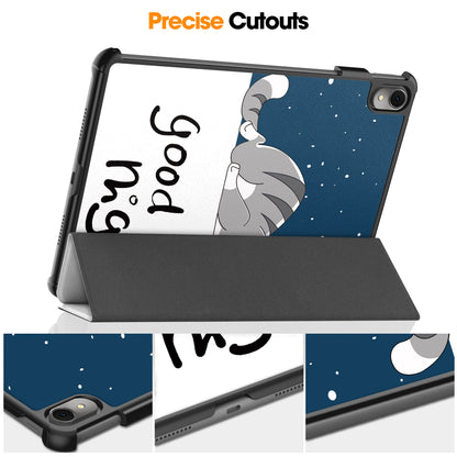For Huawei MatePad 11 (2023) Trifold Stand Tablet Case PU Leather Pattern Cover with Auto Wake / Sleep