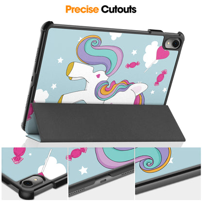 For Huawei MatePad 11 (2023) Trifold Stand Tablet Case PU Leather Pattern Cover with Auto Wake / Sleep