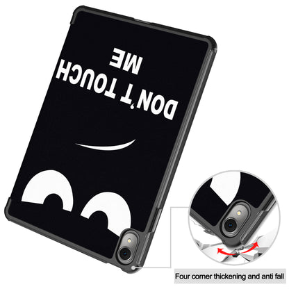 For Huawei MatePad 11 (2023) Trifold Stand Tablet Case PU Leather Pattern Cover with Auto Wake / Sleep