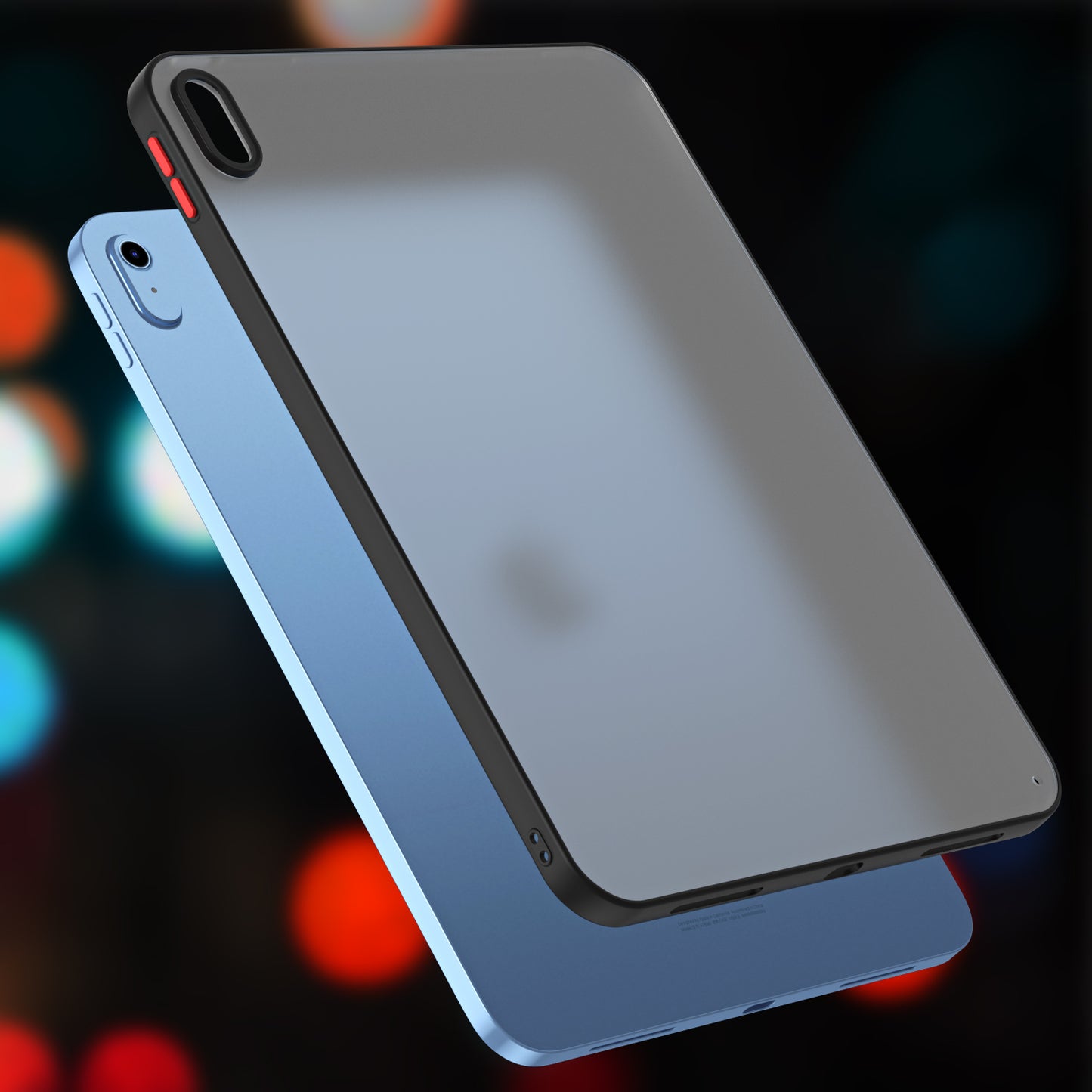 For iPad mini (2021) Matte Tablet Case Contrast Color Translucent PC+TPU Cover