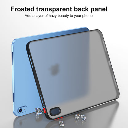 For iPad mini (2021) Matte Tablet Case Contrast Color Translucent PC+TPU Cover