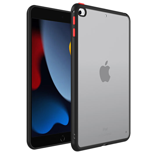For iPad mini 4 / mini (2019) 7.9 inch PC+TPU Tablet Case Matte Translucent Contrast Color Tablet Cover