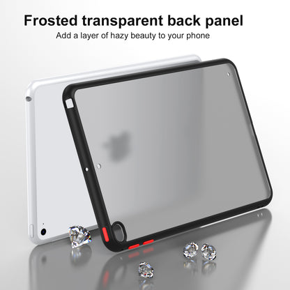 For iPad mini 4 / mini (2019) 7.9 inch PC+TPU Tablet Case Matte Translucent Contrast Color Tablet Cover