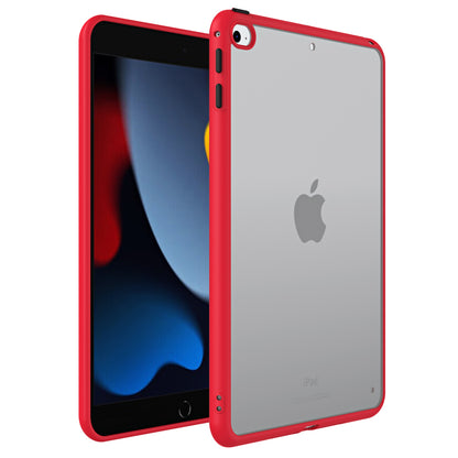 For iPad mini 4 / mini (2019) 7.9 inch PC+TPU Tablet Case Matte Translucent Contrast Color Tablet Cover