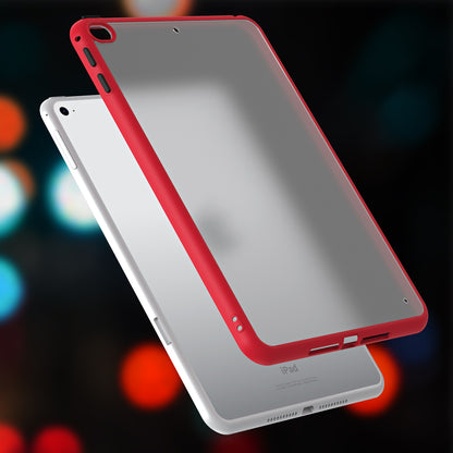 For iPad mini 4 / mini (2019) 7.9 inch PC+TPU Tablet Case Matte Translucent Contrast Color Tablet Cover