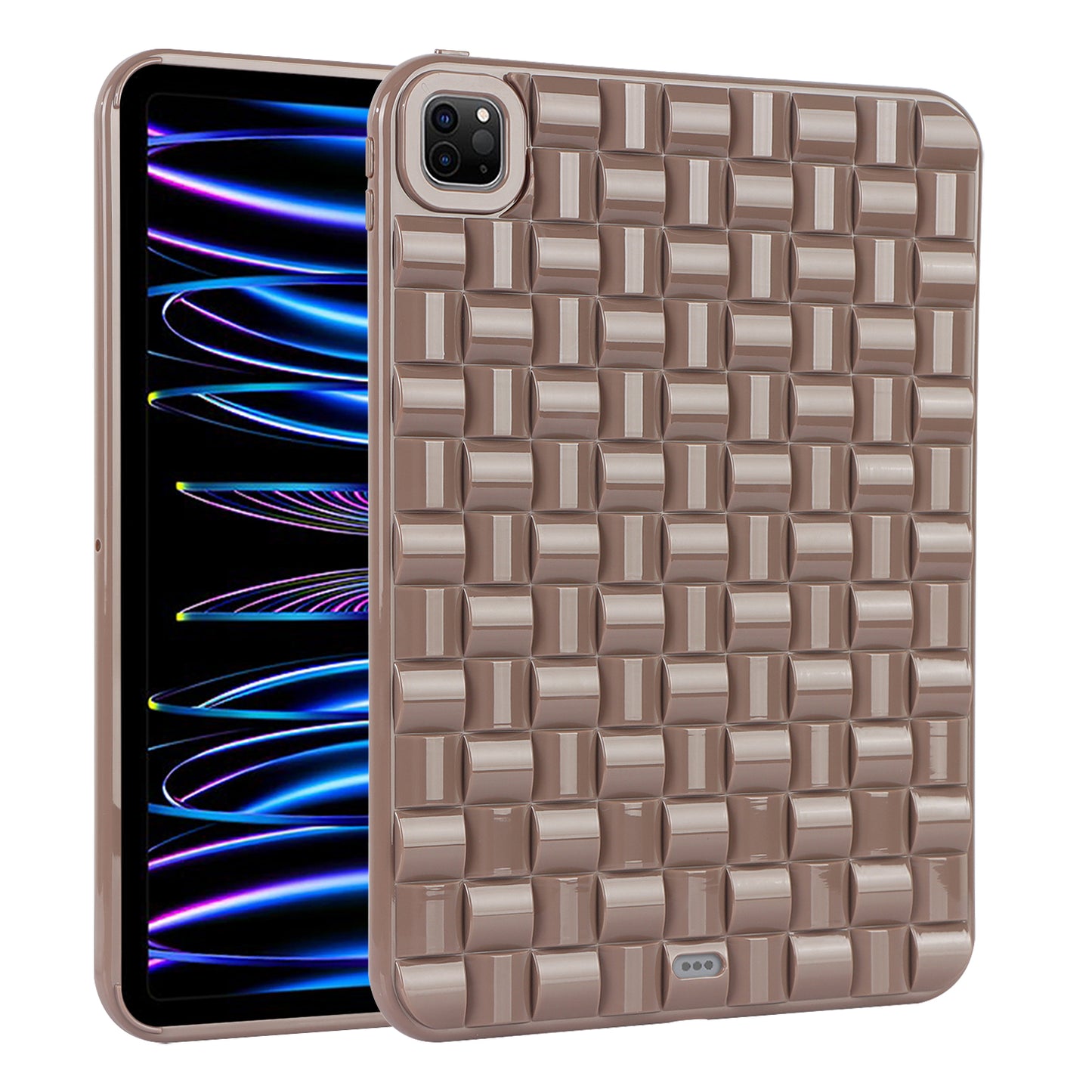 For iPad Pro 11 (2020) / (2021) / (2022) Woven Texture Soft TPU Case Anti-Scratch Protective Tablet Cover