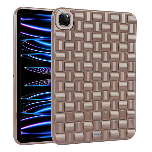 For iPad Pro 11 (2020) / (2021) / (2022) Woven Texture Soft TPU Case Anti-Scratch Protective Tablet Cover