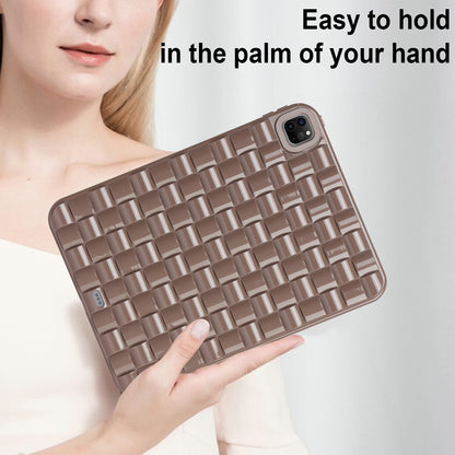 For iPad Pro 11 (2020) / (2021) / (2022) Woven Texture Soft TPU Case Anti-Scratch Protective Tablet Cover