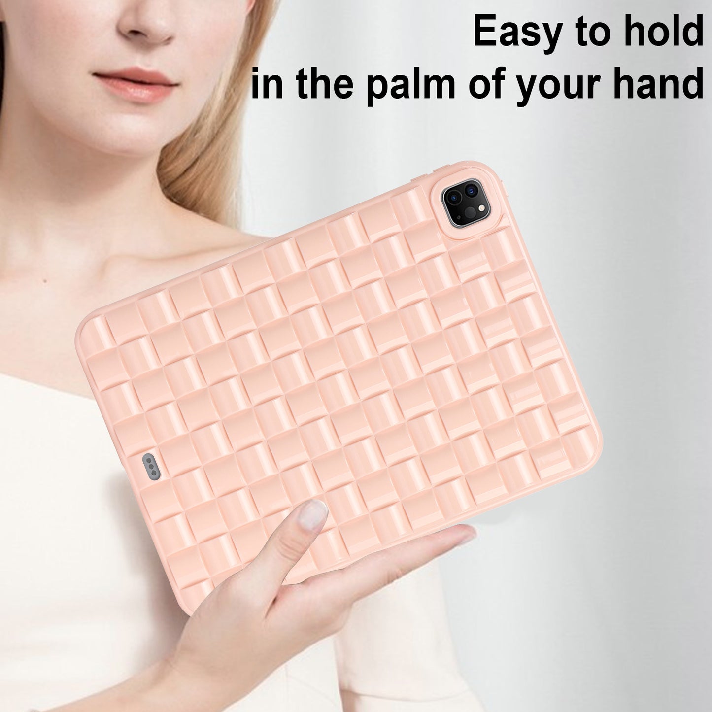 For iPad Pro 11 (2020) / (2021) / (2022) Woven Texture Soft TPU Case Anti-Scratch Protective Tablet Cover