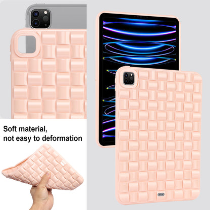 For iPad Pro 11 (2020) / (2021) / (2022) Woven Texture Soft TPU Case Anti-Scratch Protective Tablet Cover