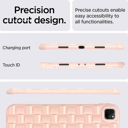 For iPad Pro 11 (2020) / (2021) / (2022) Woven Texture Soft TPU Case Anti-Scratch Protective Tablet Cover