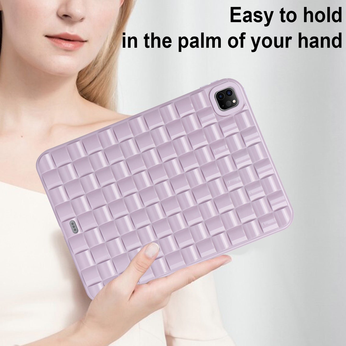 For iPad Pro 11 (2020) / (2021) / (2022) Woven Texture Soft TPU Case Anti-Scratch Protective Tablet Cover