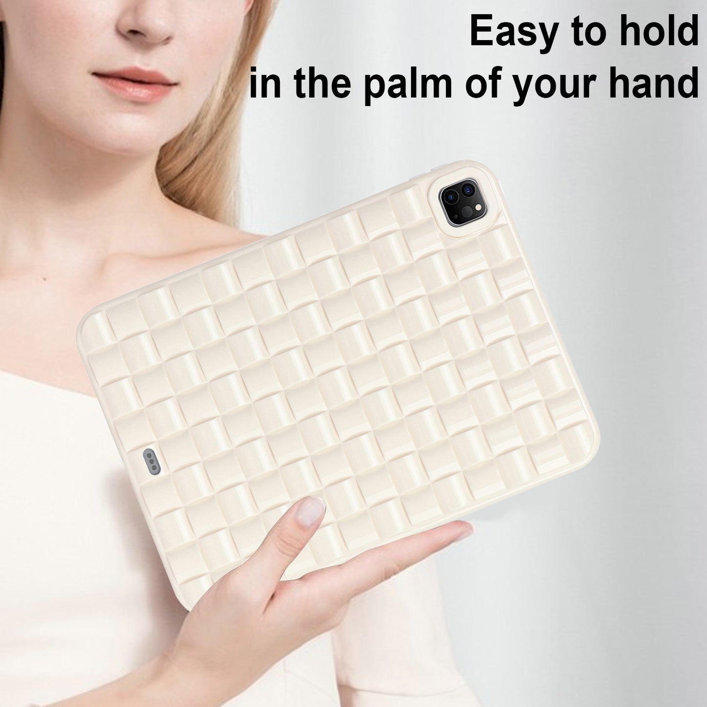 For iPad Pro 11 (2020) / (2021) / (2022) Woven Texture Soft TPU Case Anti-Scratch Protective Tablet Cover