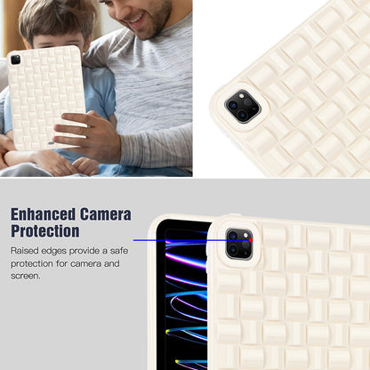 For iPad Pro 11 (2020) / (2021) / (2022) Woven Texture Soft TPU Case Anti-Scratch Protective Tablet Cover