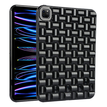 For iPad Pro 11 (2020) / (2021) / (2022) Woven Texture Soft TPU Case Anti-Scratch Protective Tablet Cover