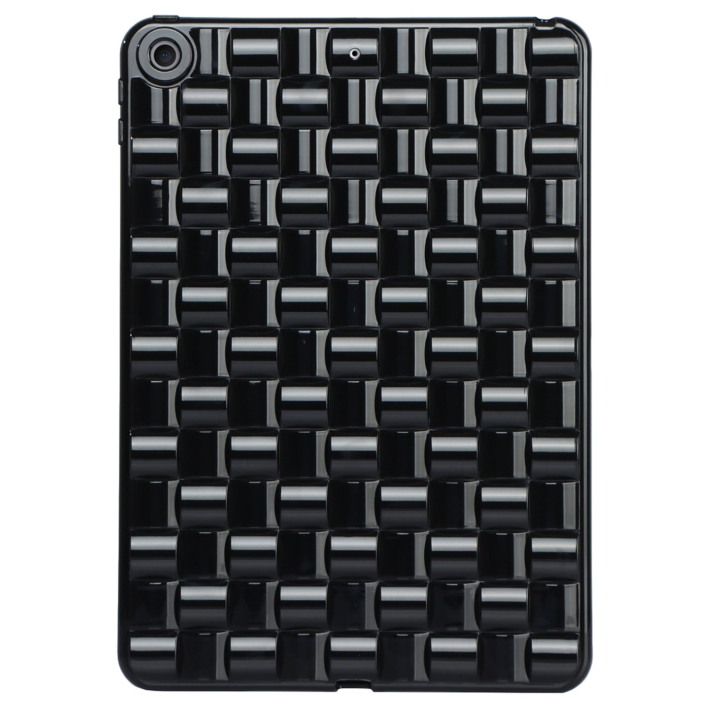 For iPad 10.2 (2021) / (2019) / (2020) Soft TPU Case Protective Tablet Cover Woven Texture Anti-Slip Case