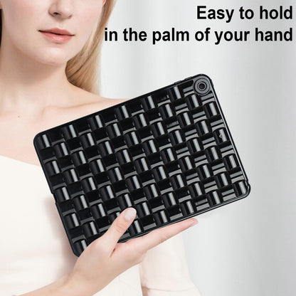 For iPad 10.2 (2021) / (2019) / (2020) Soft TPU Case Protective Tablet Cover Woven Texture Anti-Slip Case