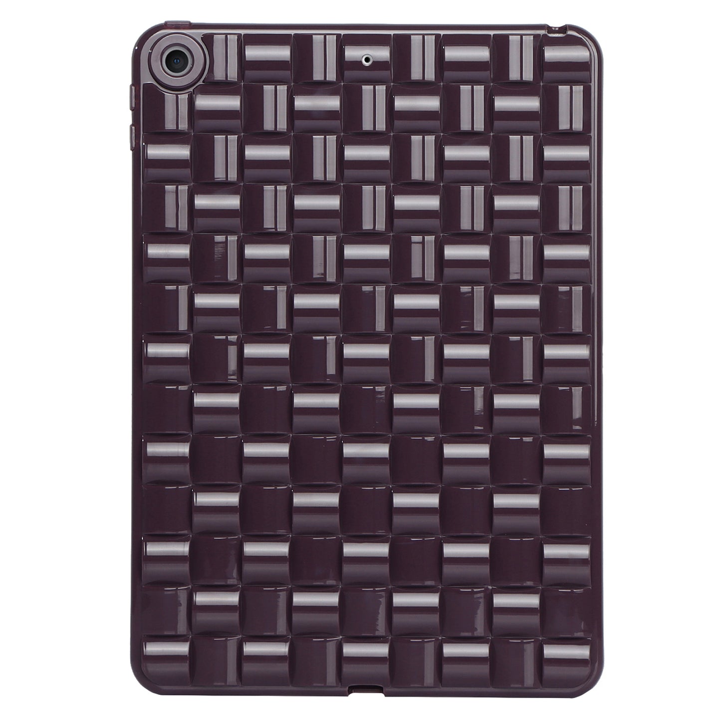 For iPad 10.2 (2021) / (2019) / (2020) Soft TPU Case Protective Tablet Cover Woven Texture Anti-Slip Case